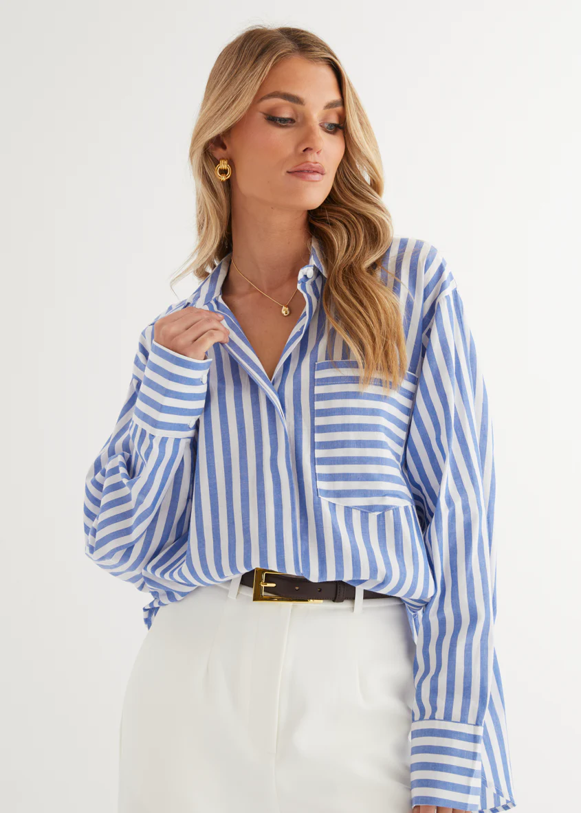 Alessandro Shirt - Blue Stripe - Honorern