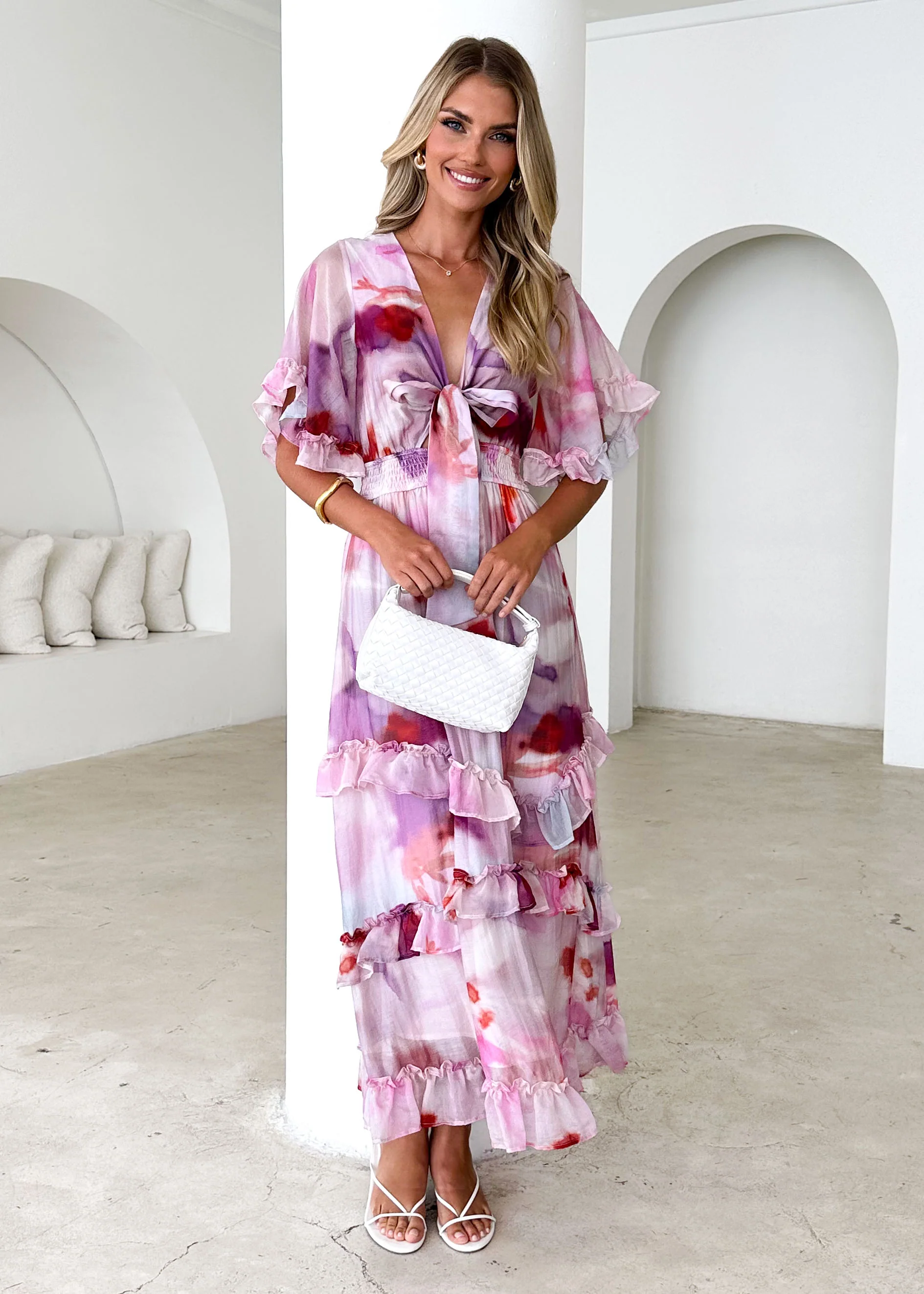 Hamilton Maxi Dress - Pink Haze - Honorern