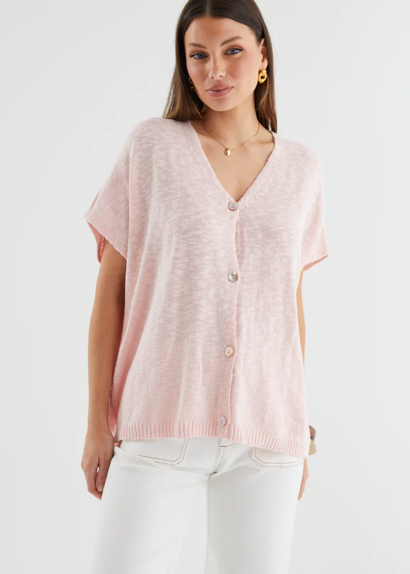 Aria Knit Top - Cotton Candy - Honorern