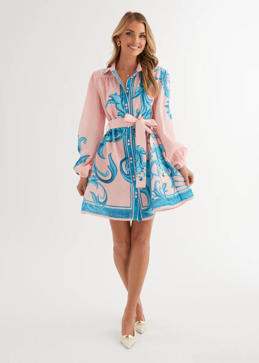 Nicoletta Dress - Pink Zayna - Honorern