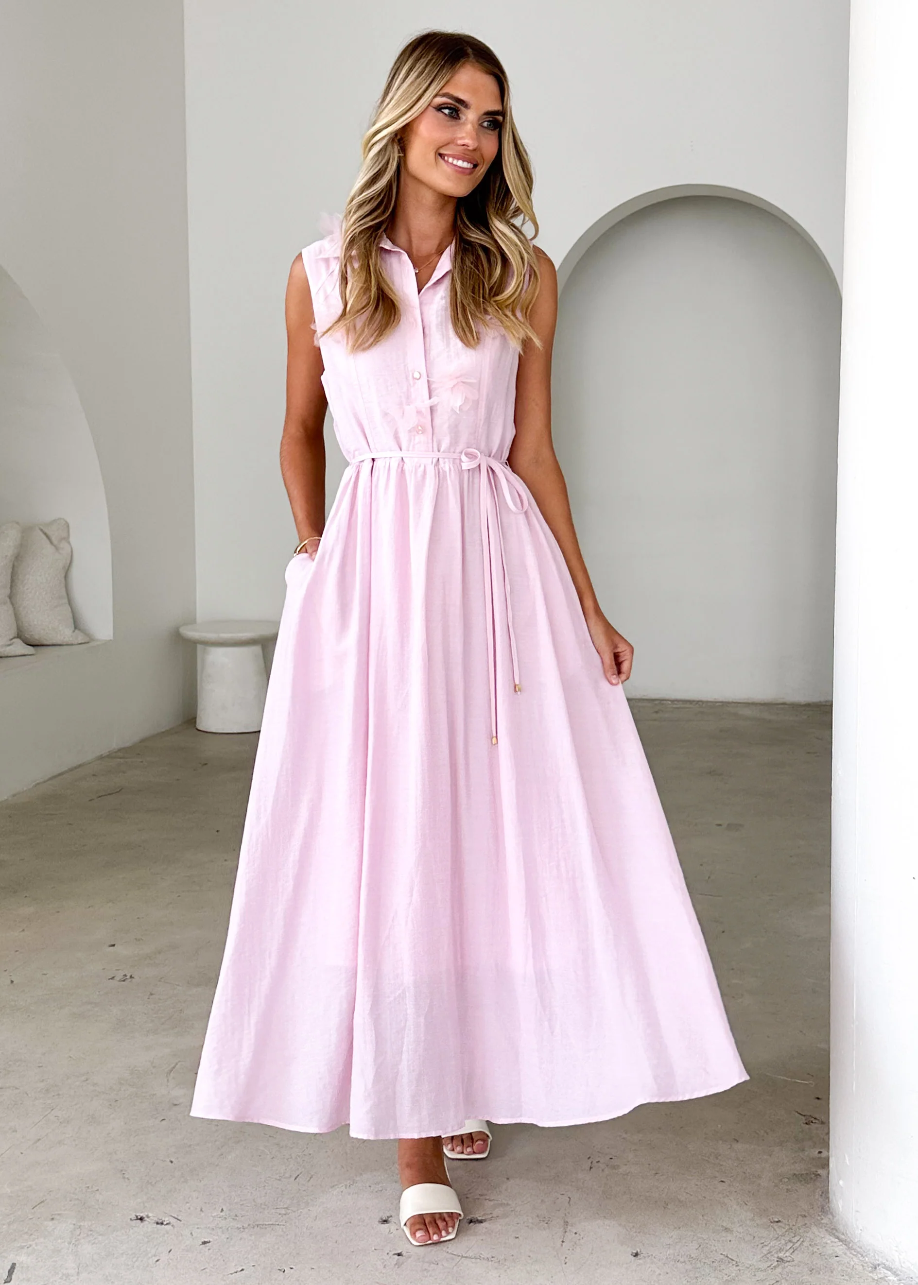 Jodi Maxi Dress - Blush - Honorern