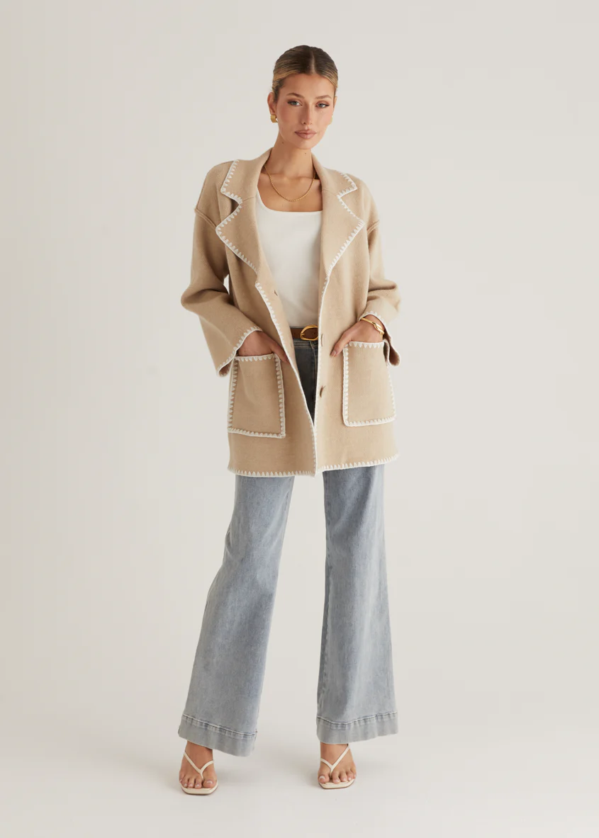 Harlo Cardigan - Beige - Honorern