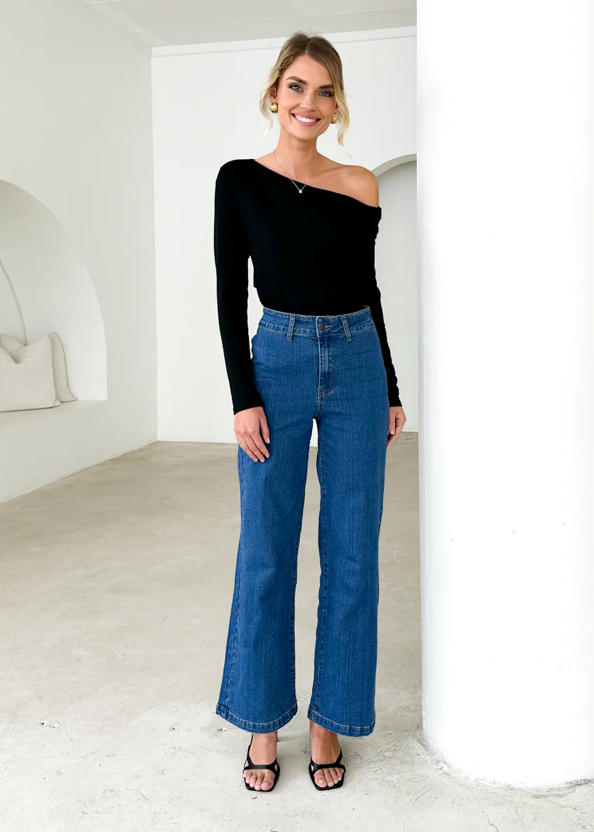 Carmina Stretch Jeans - Mid Blue - Honorern