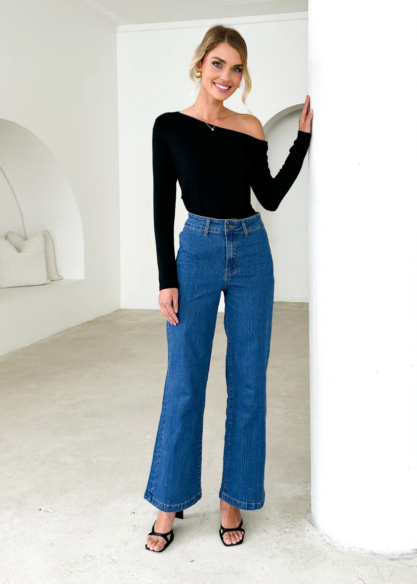 Carmina Stretch Jeans - Mid Blue - Honorern