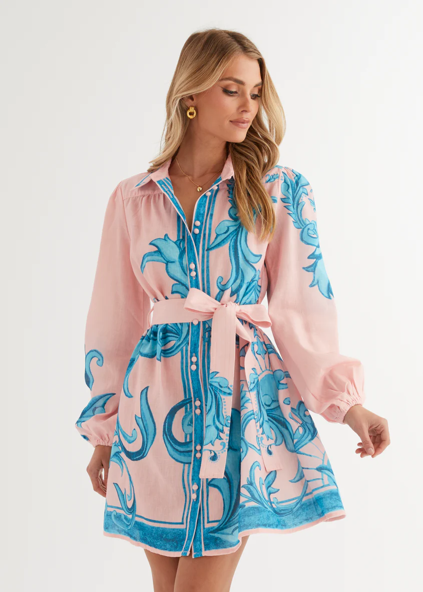 Nicoletta Dress - Pink Zayna - Honorern