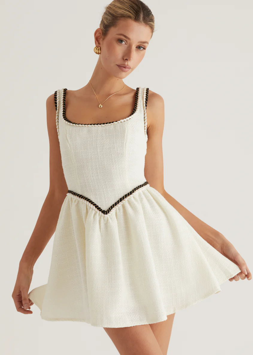 Nirvada Dress - Cream - Honorern