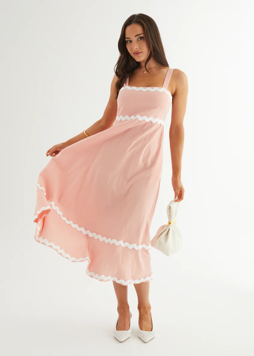 Vanya Maxi Dress - Pink - Honorern