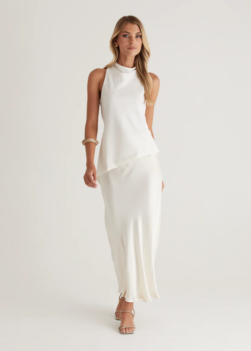Vera Maxi Skirt - Cream - Honorern