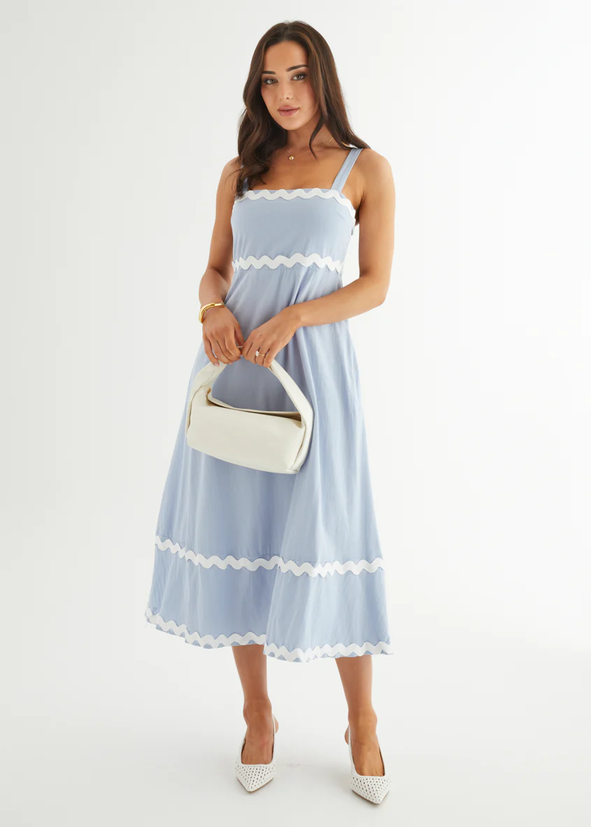 Vanya Maxi Dress - Blue - Honorern