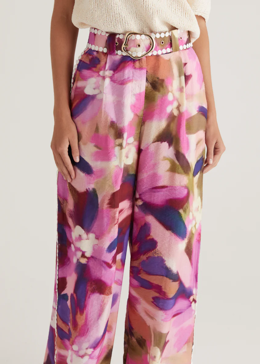 Sariyah Pants - Orchid Floral - Honorern