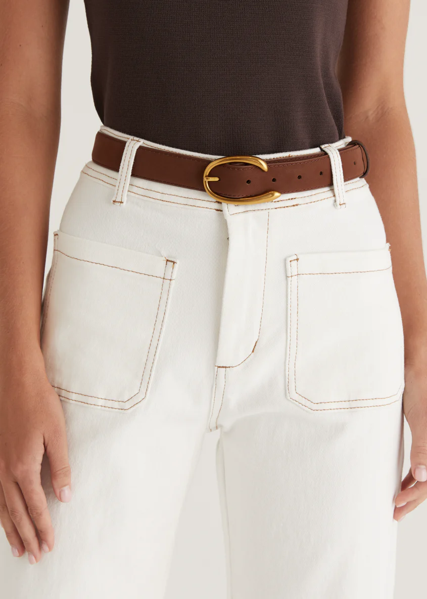 Frazer Leather Belt - Coffee - Honorern