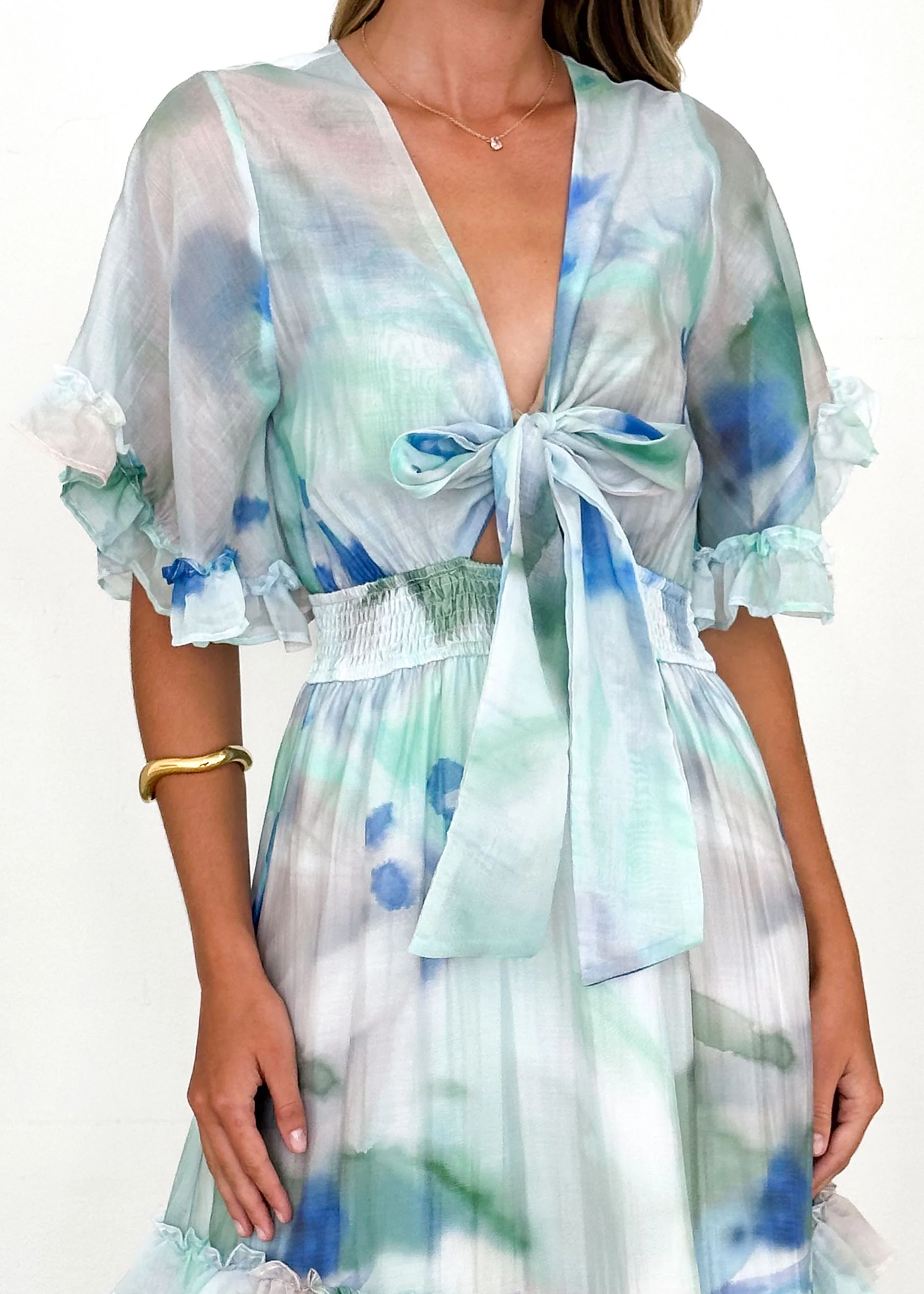 Hamilton Maxi Dress - Mint Haze - Honorern