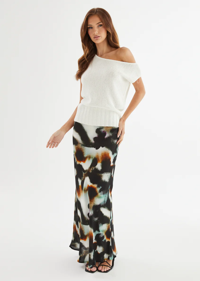Milana Drop Shoulder Top - Off White - Honorern