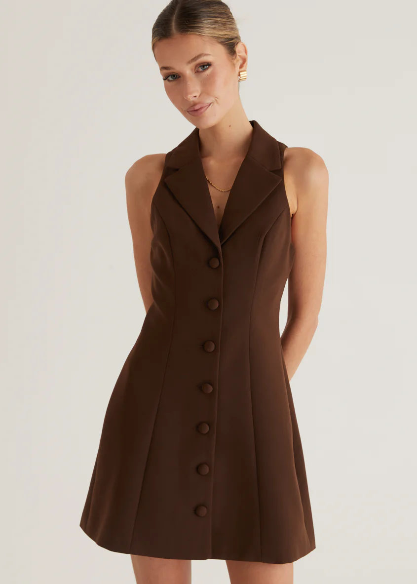 Nyssa Dress - Espresso - Honorern
