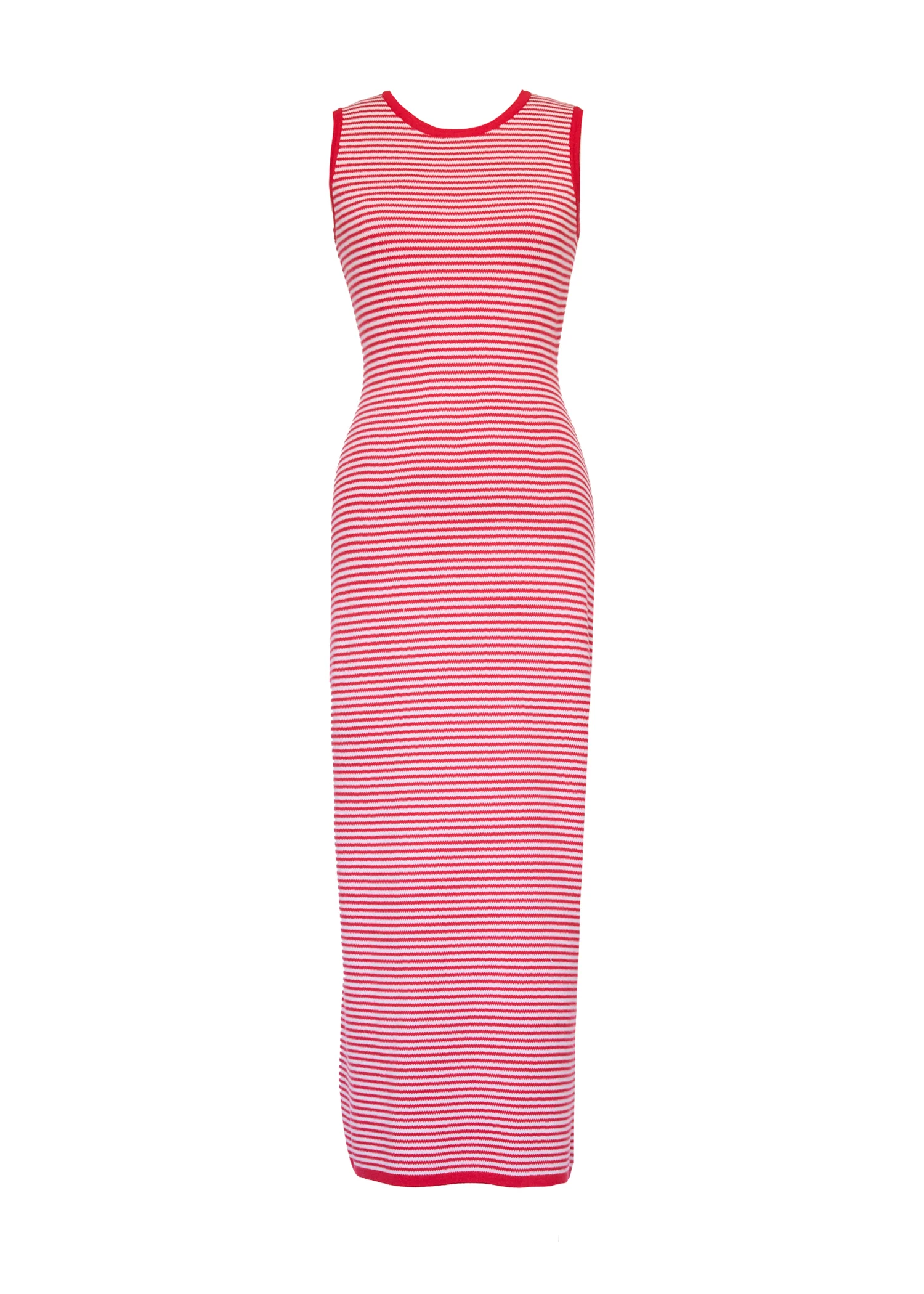 Elerey Knit Maxi Dress - Red Stripe - Honorern