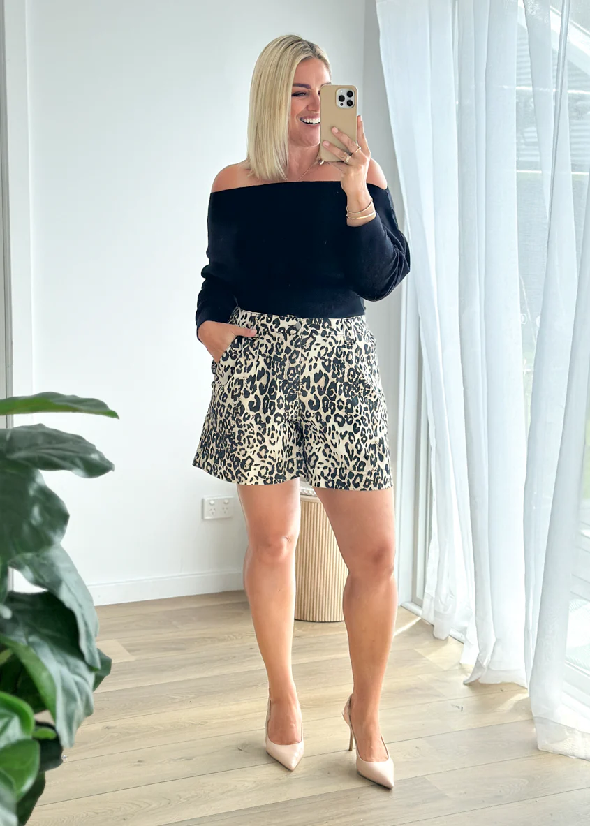 Annabelle Shorts - Leopard - Honorern