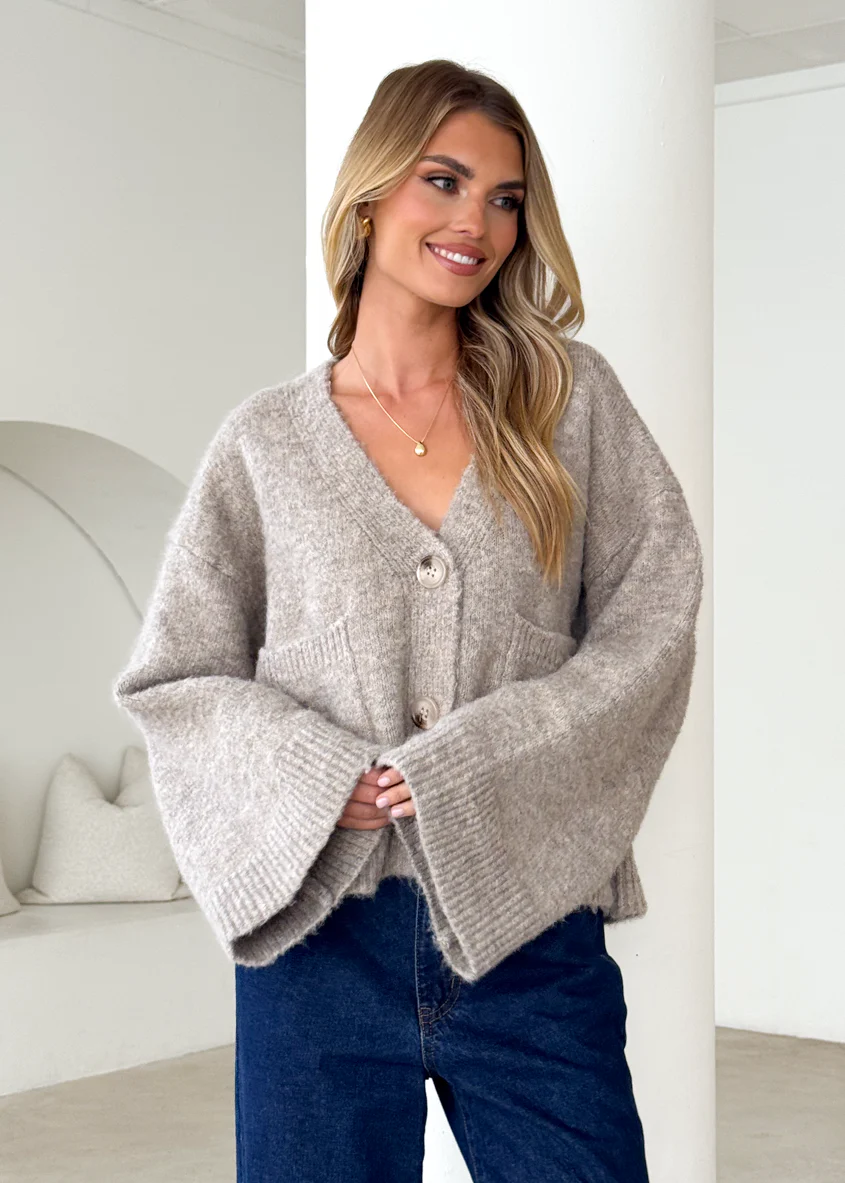 Reyna Sweater - Mushroom - Honorern