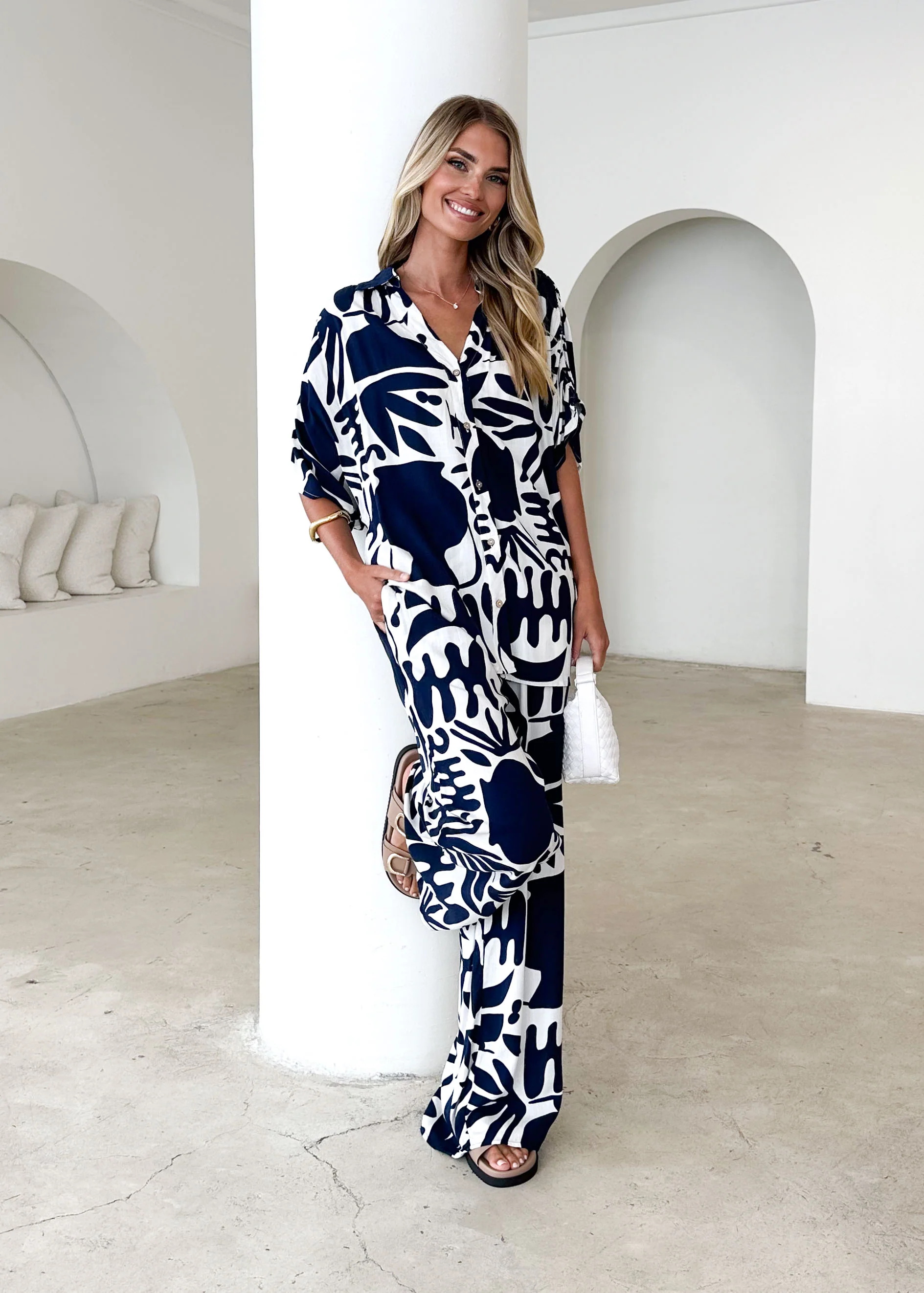 Raegan Shirt - Navy Mirage - Honorern