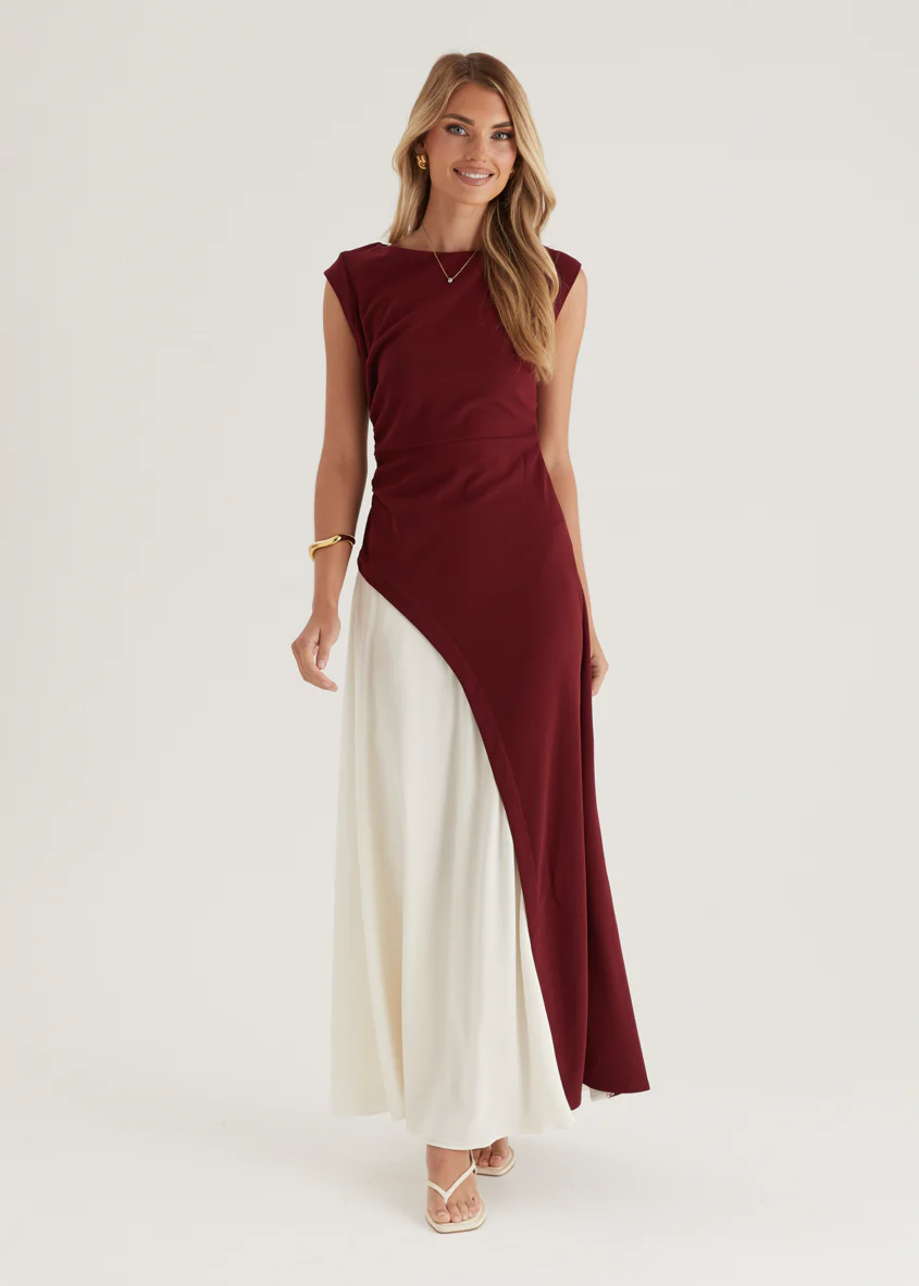 Picasso Maxi Dress - Berry Splice - Honorern