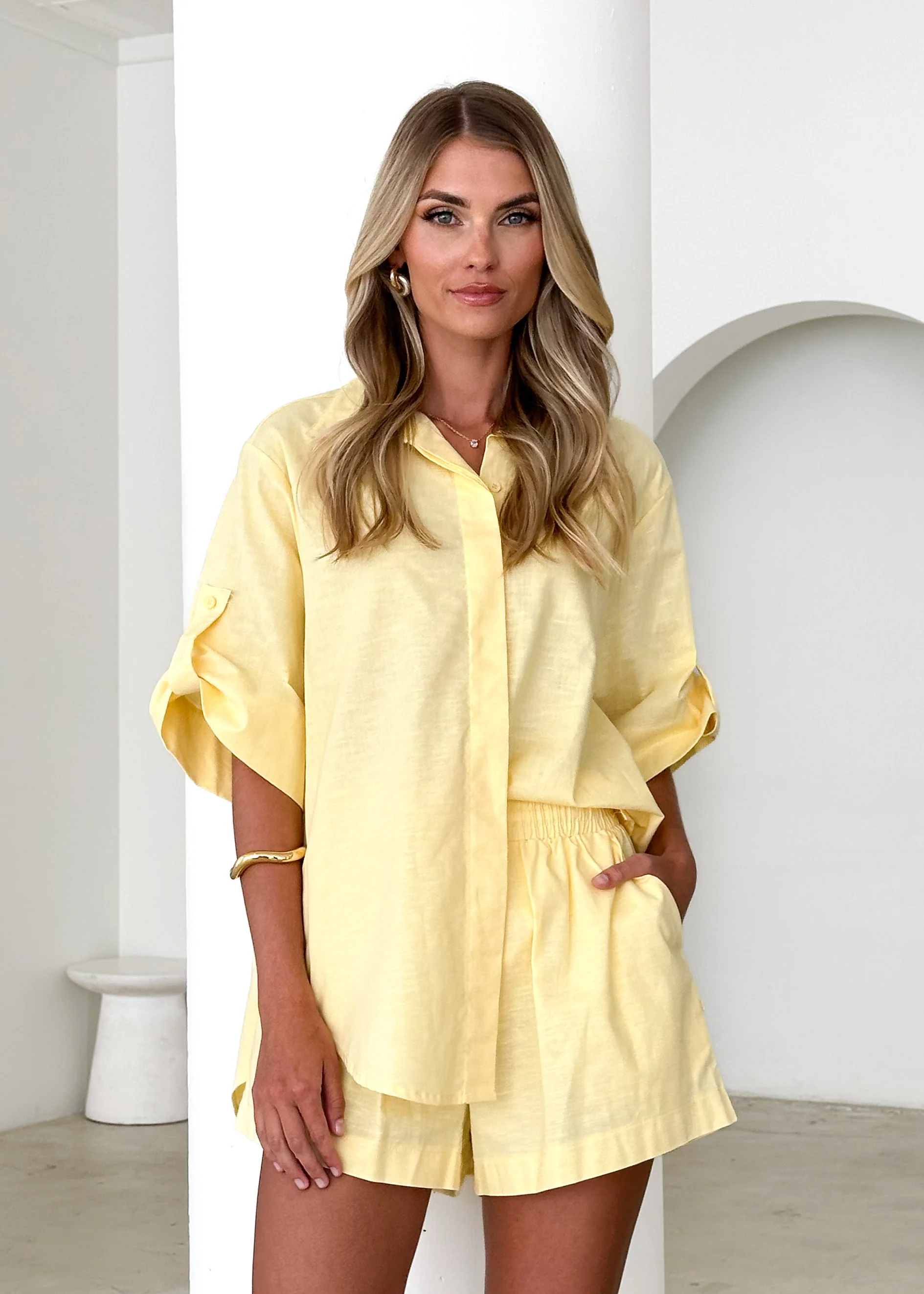 Kinsley Shorts - Lemon - Honorern