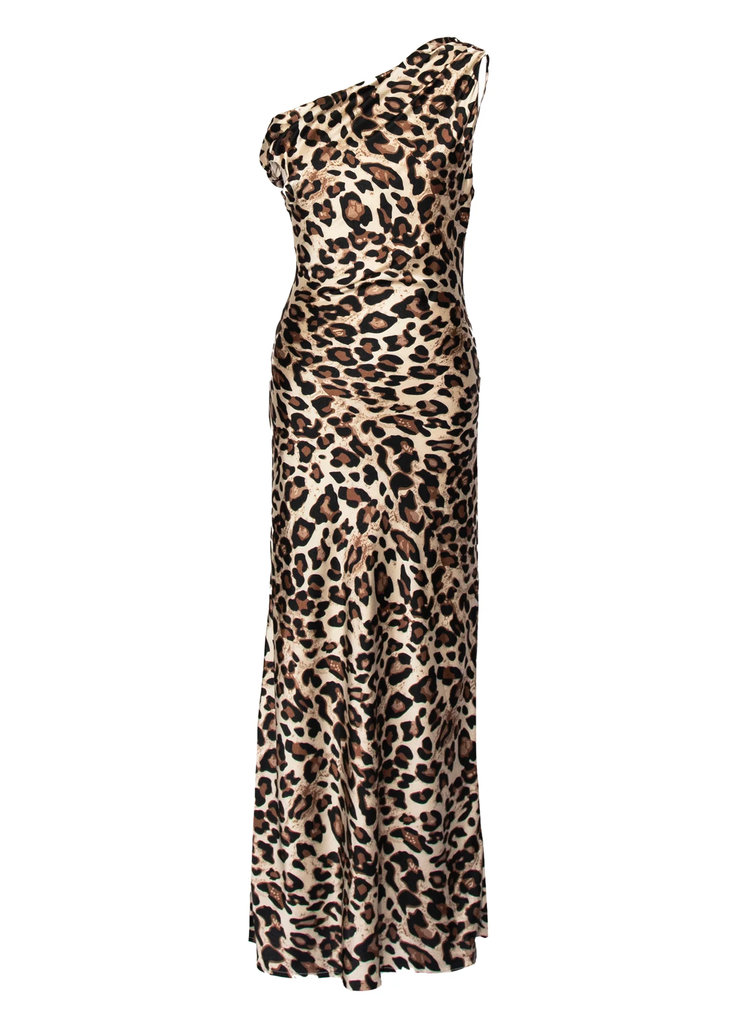 Reiko Drop Shoulder Maxi Dress - Leopard - Honorern