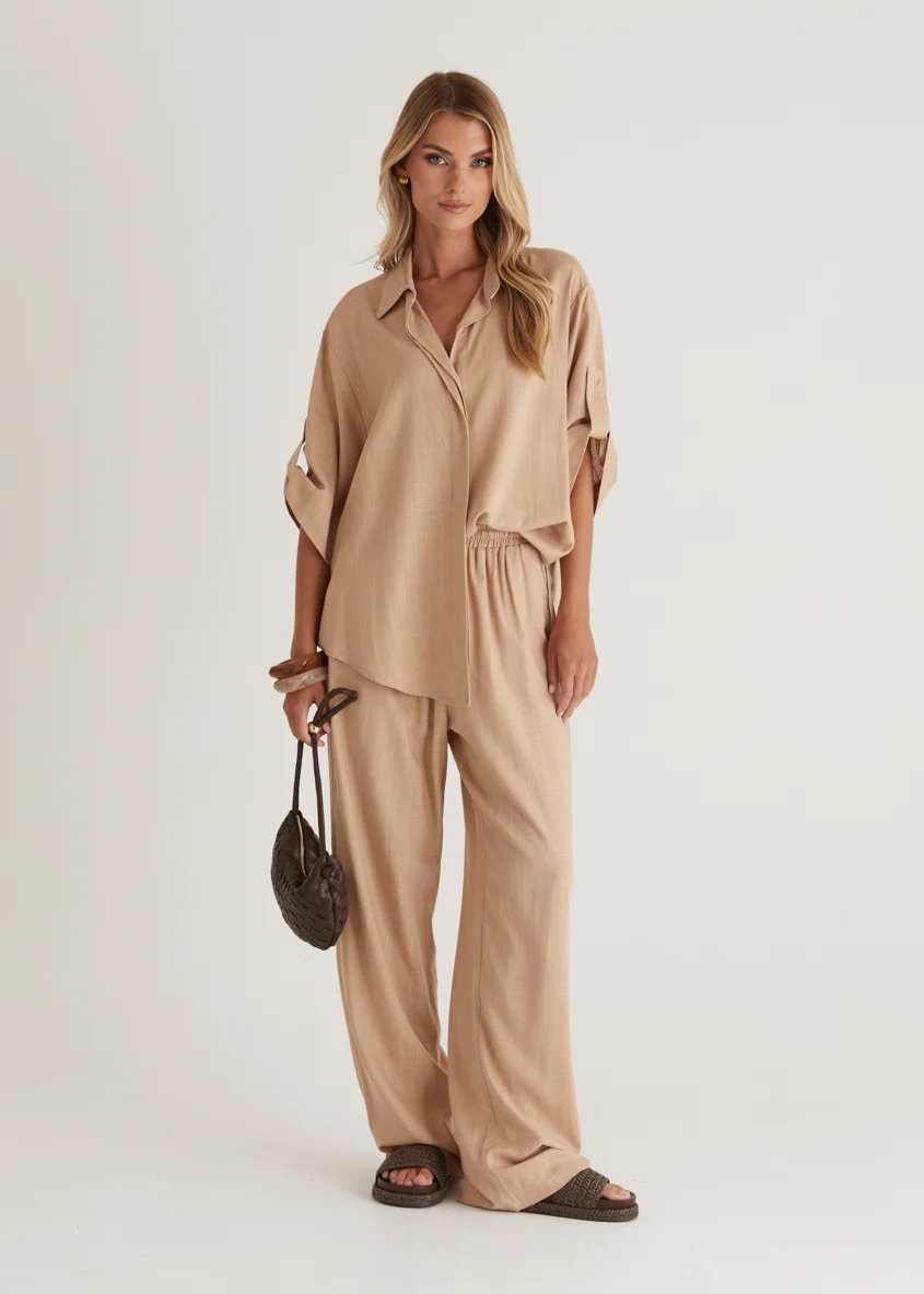 Kinsley Shirt - Mocha - Honorern