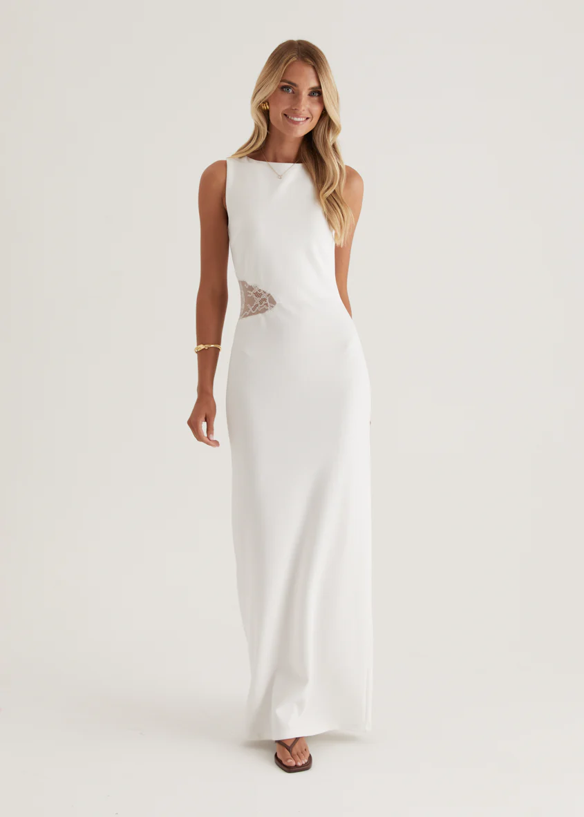 Lenon Maxi Dress - Off White - Honorern