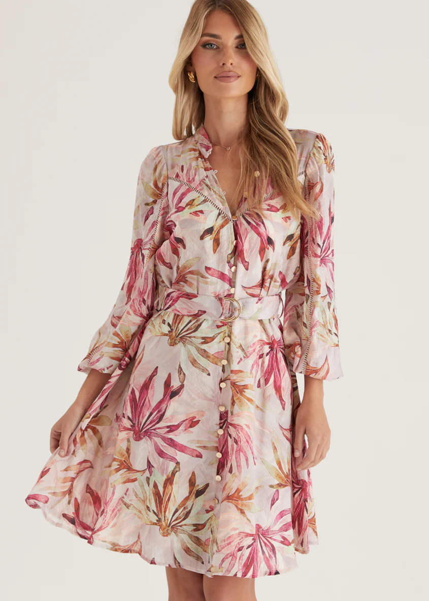 Micha Dress - Plum Floral - Honorern