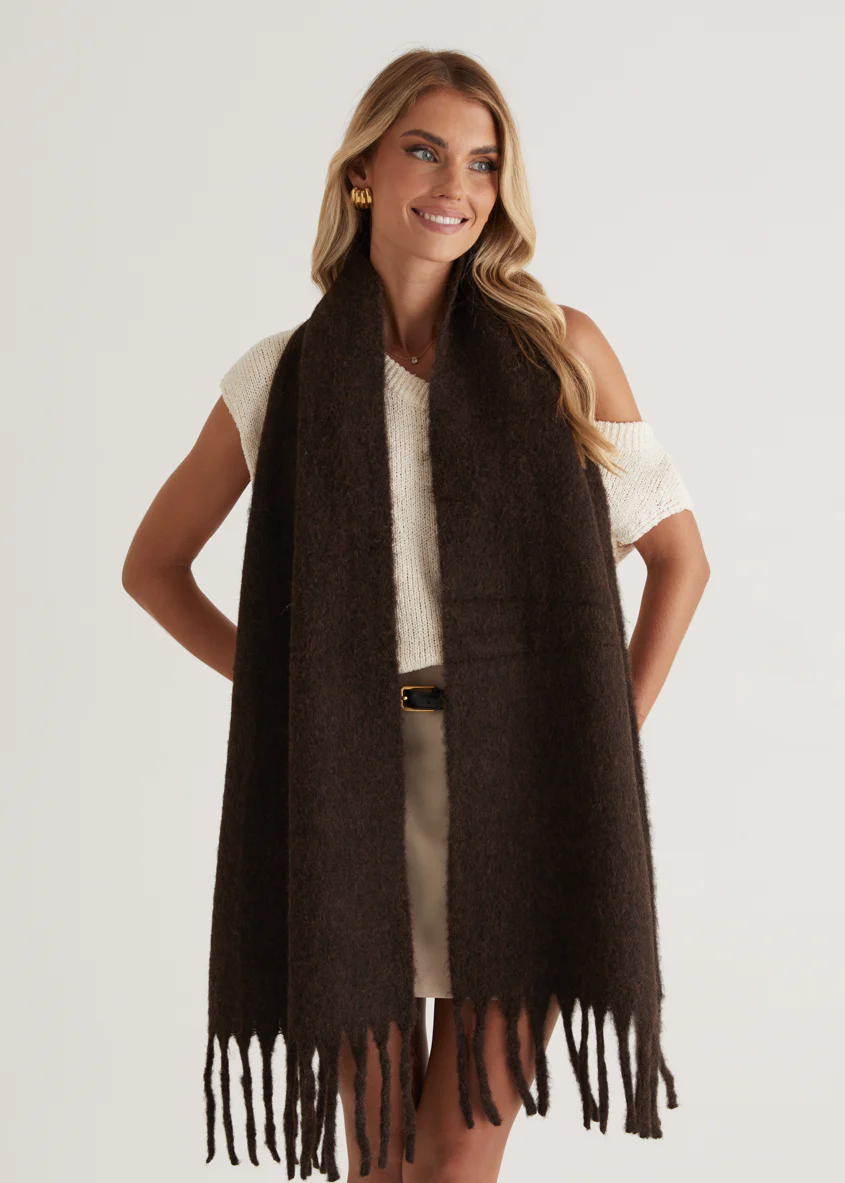 Charli Scarf - Dark Choc - Honorern