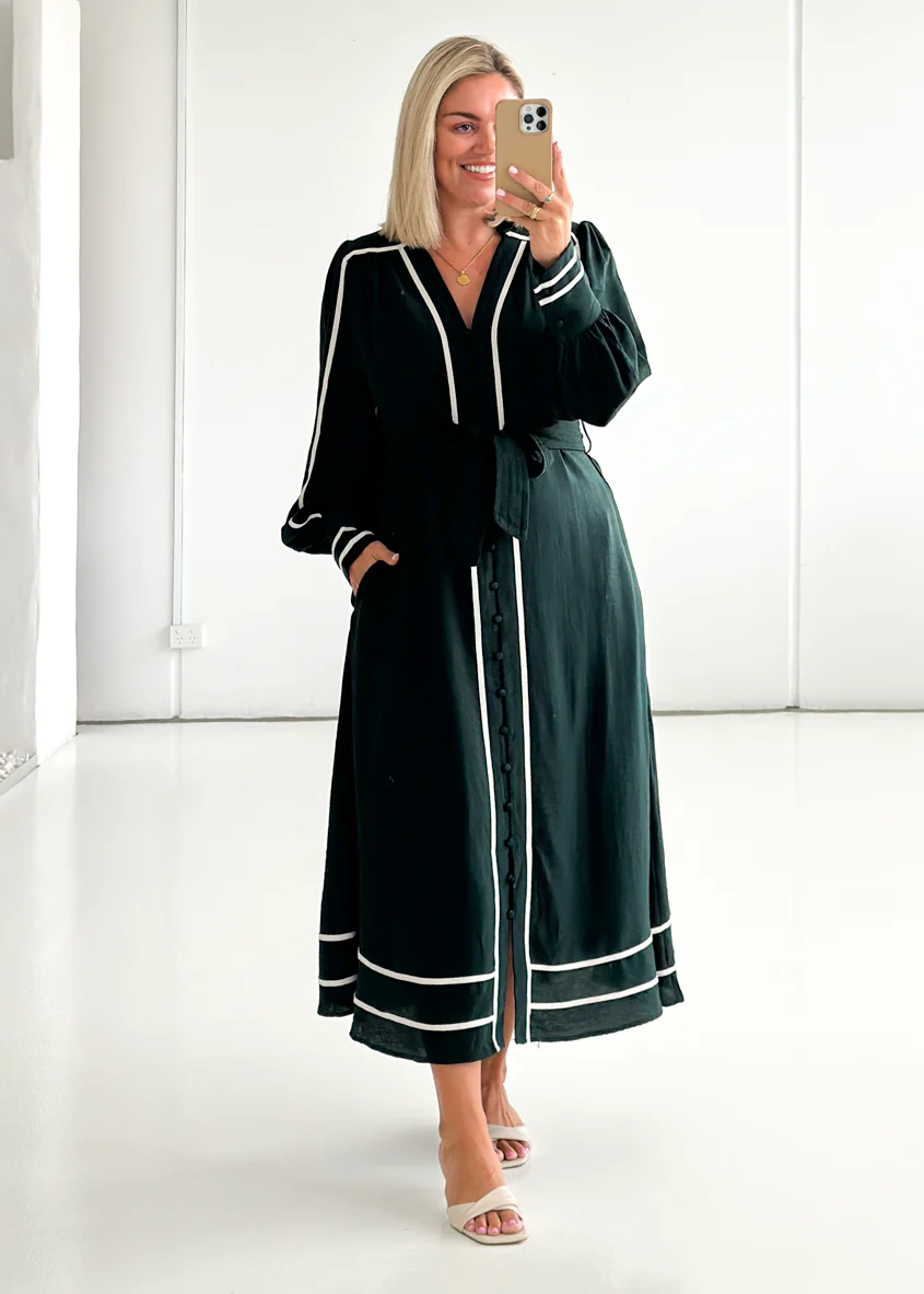 Melody Maxi Dress - Emerald - Honorern