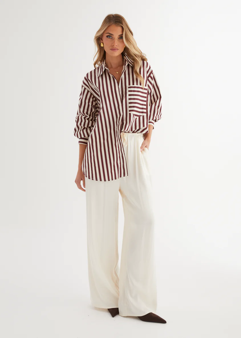 Lola Shirt - Berry Stripe - Honorern