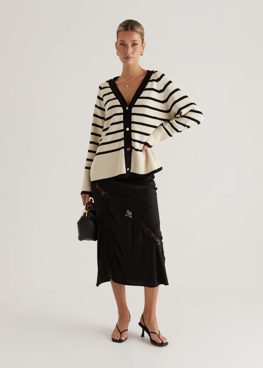 Cassidy Sweater - Cream Stripe - Honorern