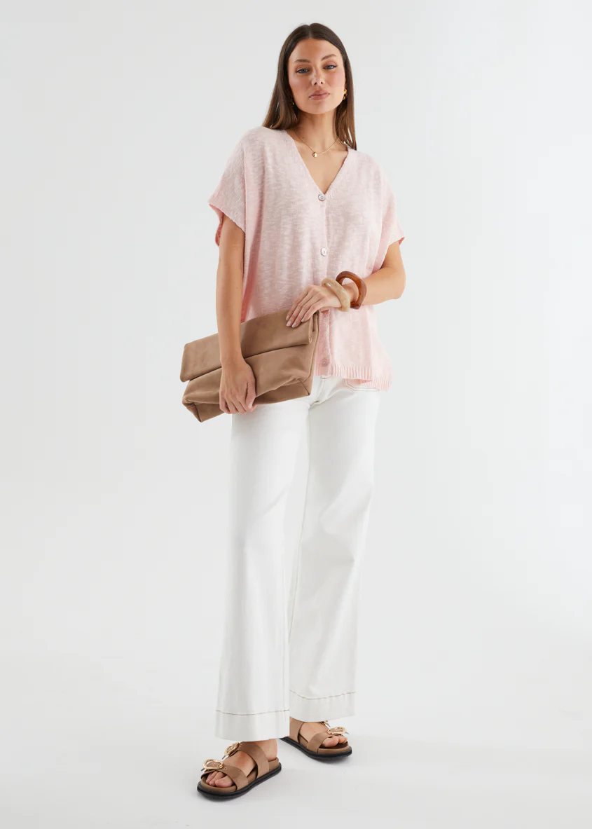 Aria Knit Top - Cotton Candy - Honorern