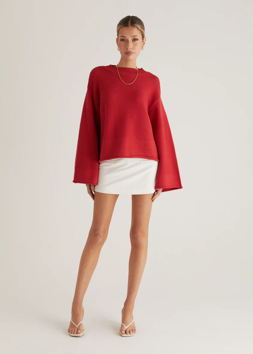 Marsielle Sweater - Red - Honorern