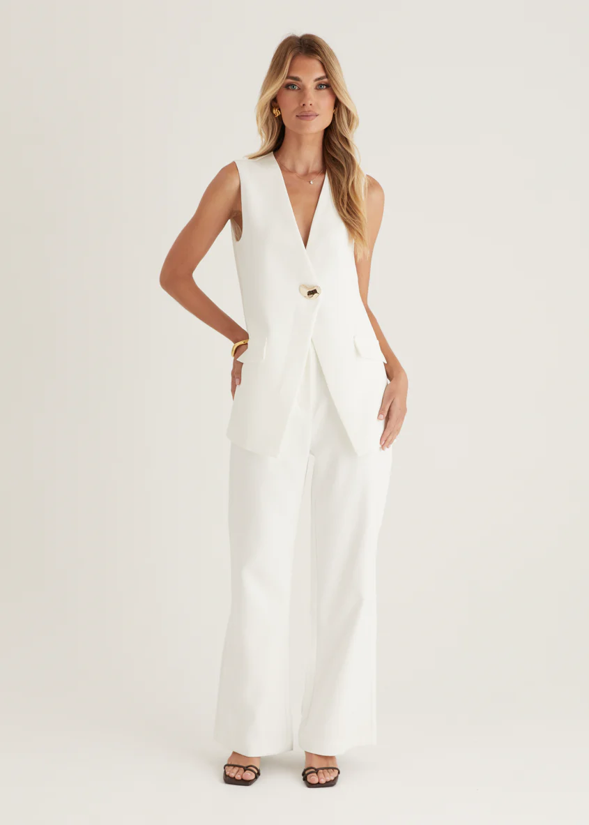 Chanelle Pants - Off White - Honorern