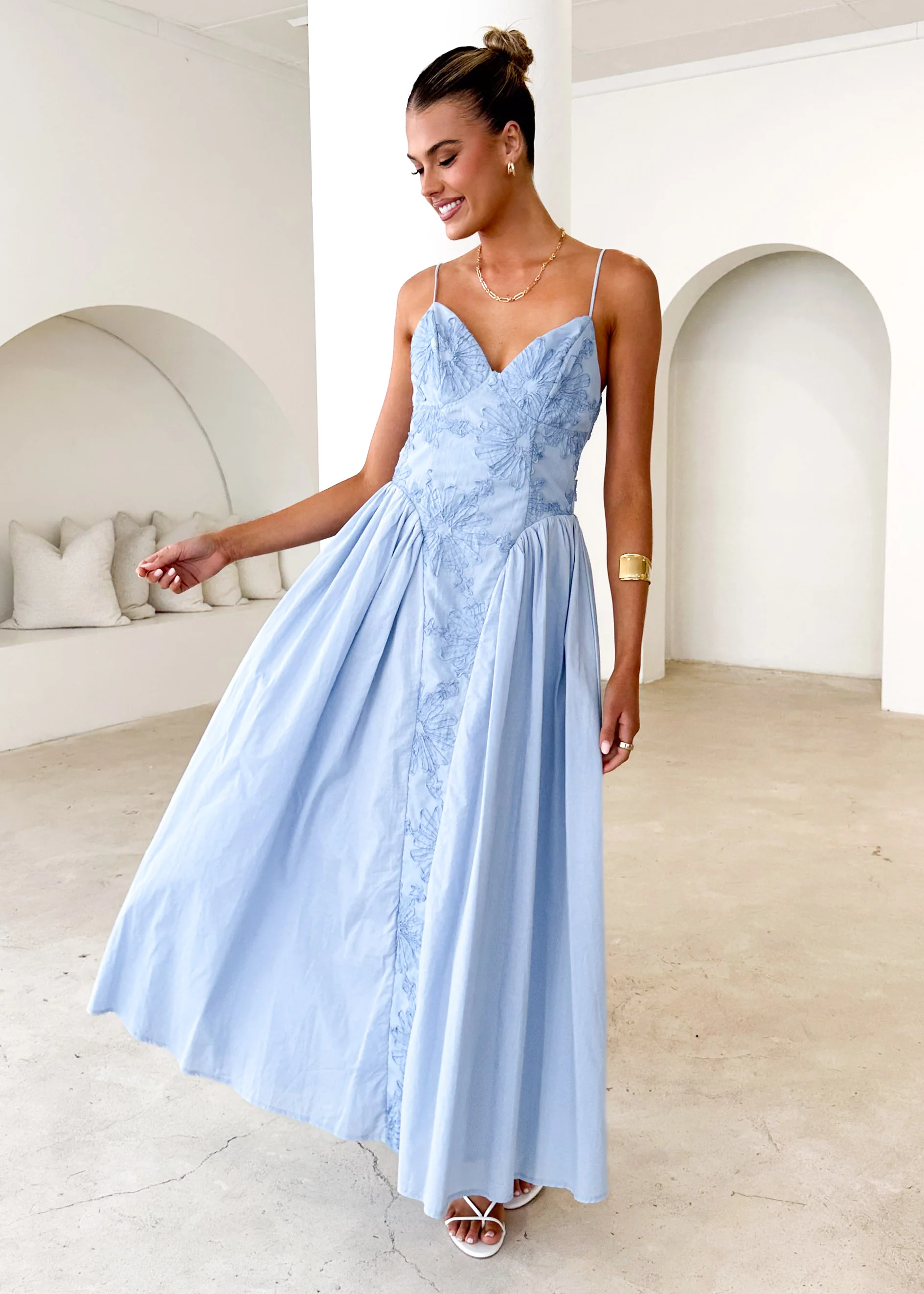 Kassi Maxi Dress - Blue - Honorern
