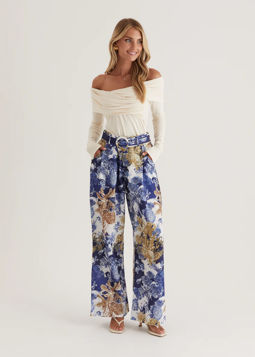 Tethroe Pants - Navy Chateau - Honorern