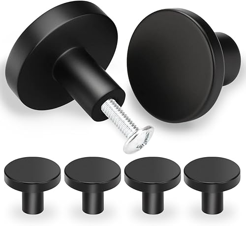 6 Pezzi Pomelli per Mobili, 25 * 30 mm Pomelli per Cassetti, Rotondo Pomelli, Pomolo per Mobili con Viti, Pomelli Armadio, Manopole per Mobili, per Armadietti, Cassettiere, Cucina (Oro) - Honorern