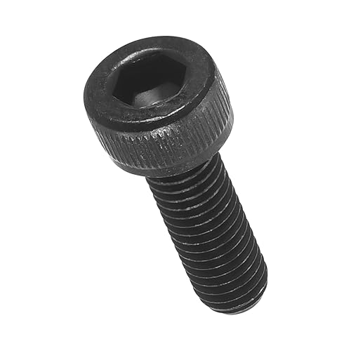 Viti a Testa Cilindrica Brugola Esagono (M4-0.7x10mm) 50pz, Acciaio al Carbonio Esagono Incassato Completo Filettatura - Grado Macchina 12.9 Viti Cilindriche UNC, Nero - Honorern