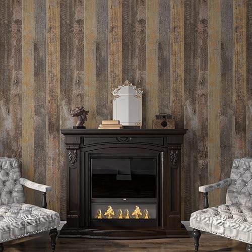 VaryPaper Carta da Parati Legno Vintage Carta Adesiva per Pareti 40cmx200cm Carta Adesiva per Mobili Legno Rotolo Adesivo per Mobili Pellicola Top Cucina Adesiva Carta da Parati Soggiorno Armadi - Honorern