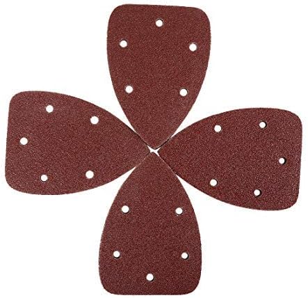 20 dischi abrasivi per levigatrice orbitale 140 x 90 mm, 5 fori di grana 40, per levigatrice orbitale casuale - Honorern