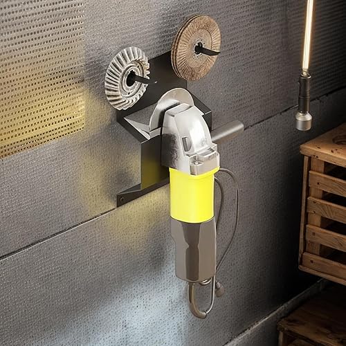 Porta della smerigliatrice angolare - Porta della smerigliatrice a parete a parete | Polischi elettrici a muro di gancio a parete a parete, portapacchi a smerigliatrice multifunzionale per garage, neg - Honorern