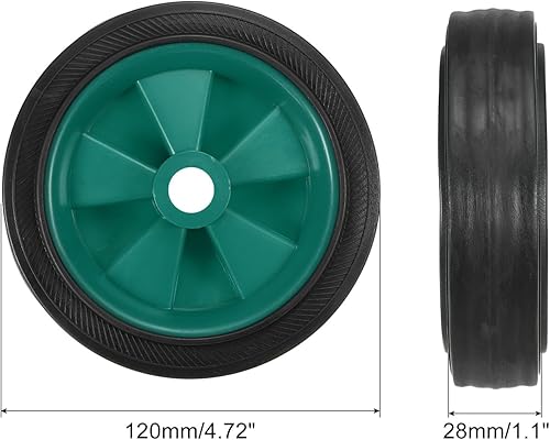 Ruote per Compressore d'Aria da 5 Pollici, 2 Pezzi Ricambio Universale per Ruote di Compressore d'Aria con Foro da 0,5 Pollici per Facilitare La Mobilità, Blu - Honorern