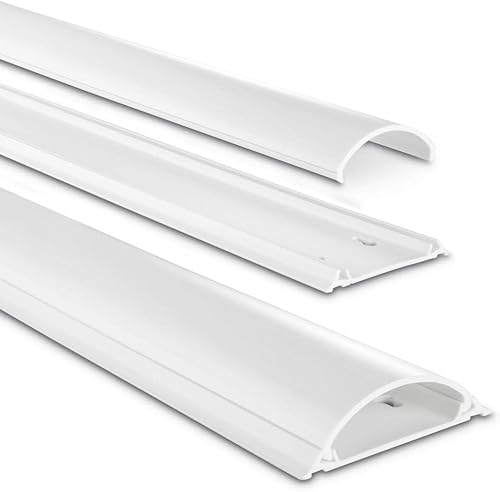 HAMA Canalina Passacavo Semicircolare, 100 cm, Bianco - Honorern