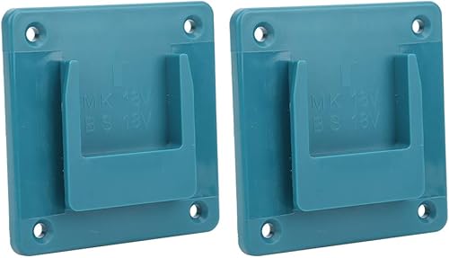 Portautensili elettrico, 2 pezzi supporto macchina per montaggio a parete staffa di fissaggio dispositivi adatti per utensile elettrico Makita 18V e trapano elettrico Bosch 18V(ciano) - Honorern