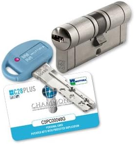 CILINDRO EUROPEO SICUREZZA MOTTURA C28 PLUS mm 82 MM 41/41 ANTIBUMPING CERTIFICATO 3 CHIAVI - Honorern