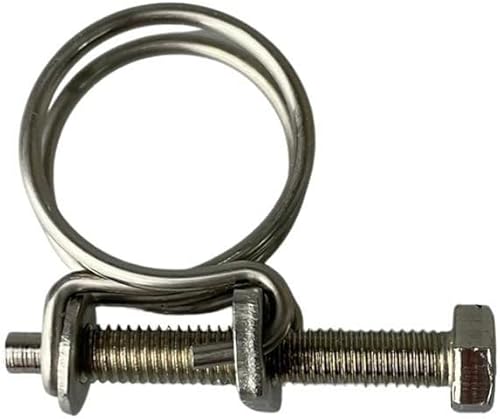 1 morsetto a doppio filo in acciaio inox per tubo di stagno 38 – 44 mm - Honorern