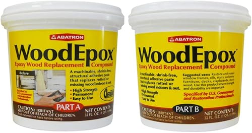 WoodEpox - Composto di ricambio per legno epossidico, kit da 2 litri, parte A e B - Honorern