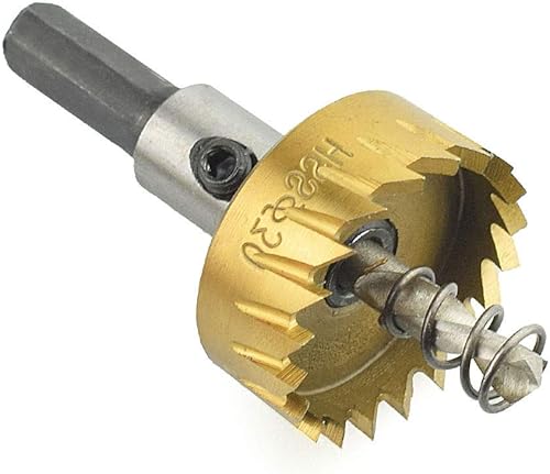 MASO - Sega a tazza da 12-65 mm in titanio HSS, set punta per trapano, strumenti per la rimozione per acciaio, acciaio inox, ferro, rame, ottone, alluminio, fibra di vetro, formica - Honorern