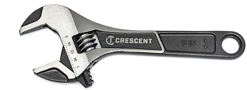 Crescent ATWJ26VS Chiave regolabile a ganascia larga, finitura in fosfato nero (152 mm / 6 '') - Honorern